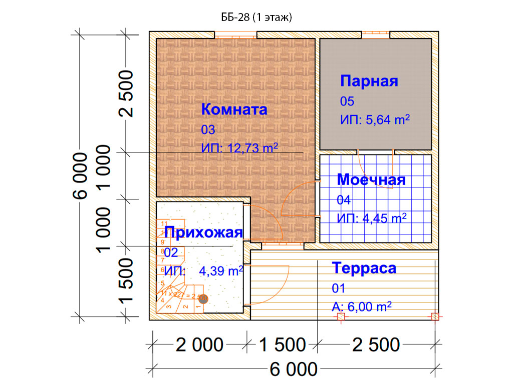 Проект бань 6х6