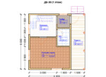 Проект дома 6х6м ДБ-30 - план 1 этажа