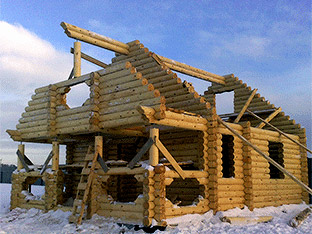 Строительство домов из бревна